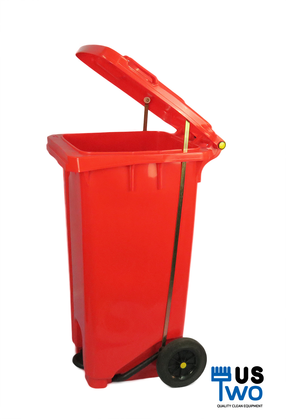 ถังขยะเท้าเหยียบ พร้อมล้อเข็น 240 ลิตร