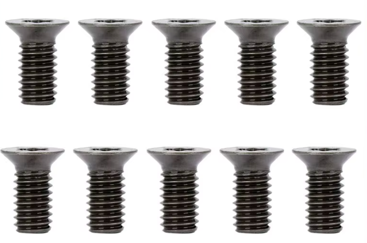 SIT TOOL KN410 Carbide Insert Cutter Screw 10pcs M4x8.2 M5x8 M6x8 for Byrd Tool Shelix and SIT TOOL Helical Cutterheads - สกรูยึดใบมีดเม็ดคาร์ไบด์ ขนาด M4x8.2, M5x8 และ M6x8 สำหรับเพลาใบมีดครื่องรีด Byrd Shelix หรือ SIT TOOL Helical ชุดละ 10 ตัว