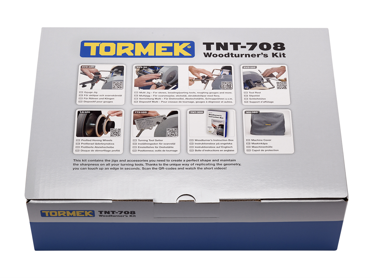 TORMEK TNT-708 Woodturner's Kit - ชุดคิทจิ๊กลับมีดกลึง และมีดแกะสลัก Tormek รุ่น TNT-708