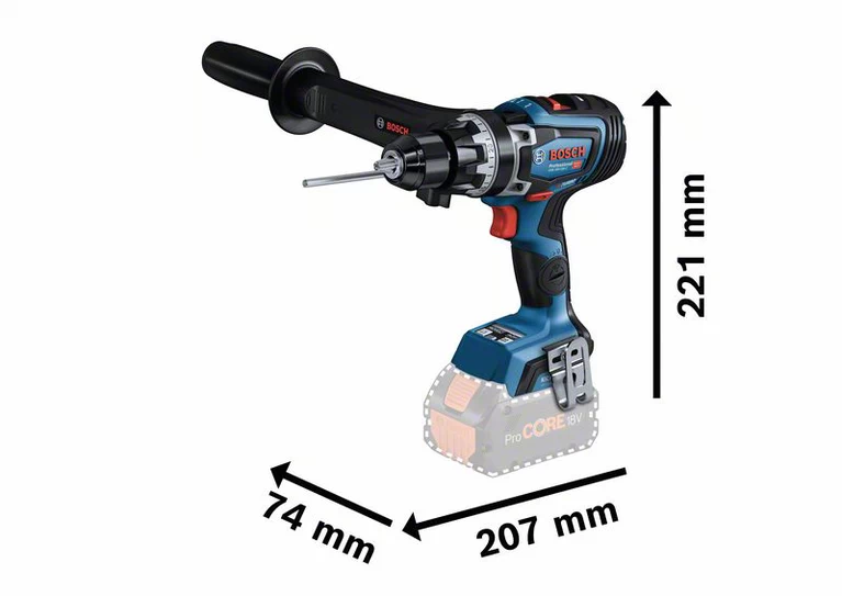 BOSCH GSB 18V-150 C Cordless Drill and Driver (Tool only, without battery and charger) - สว่านไขควงกระแทกไร้สาย LI-Ion 18V รุ่น GSB 18V-150 C (ไม่มีแบตเตอรี่ ไม่มีแท่นชาร์จ) - 06019J51L0