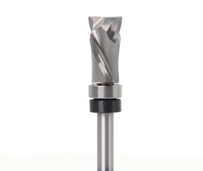 SIT TOOL SIT-UDP9114 Ultimate Plunge/ Pattern Bit Solid Carbide Compression Spiral Bit, 1/4"Shank, 1/2"Cutting Diameter, 1" Cutting Length - ดอกทริมเมอร์เกลียวกัดขอบไม้ชนิดคาร์ไบด์ทั้งแท่งสำหรับเดินตามแบบ คมเกลียวกัดขึ้นลง ลูกปืนโคนดอก แกน