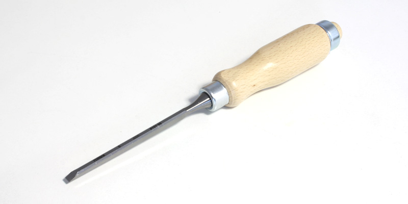 NAREX 877601 Set of bevel edge chisels in wooden stand, WOOD LINE PROFI - ขุดสิ่ว 6 เล่มกับที่ตั้งไม้ (Made in Czech Republic)