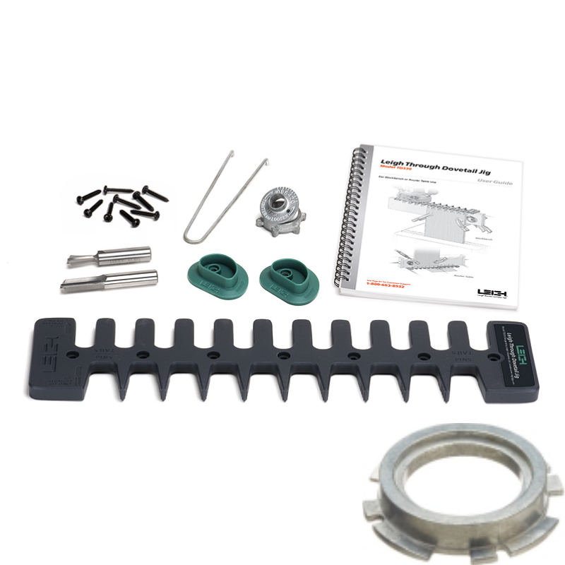 LEIGH TD330-B Through Dovetail Jig with Bosch Guide Bushing Adapter - จิ๊กทำเดือยหางเหยี่ยวแบบทะลุบนโต๊ะงานไม้ หรือโต๊ะเร้าเตอร์ พร้อม Guide Bushing Adapter สำหรับเร้าเตอร์บ็อช(Made in Canada)