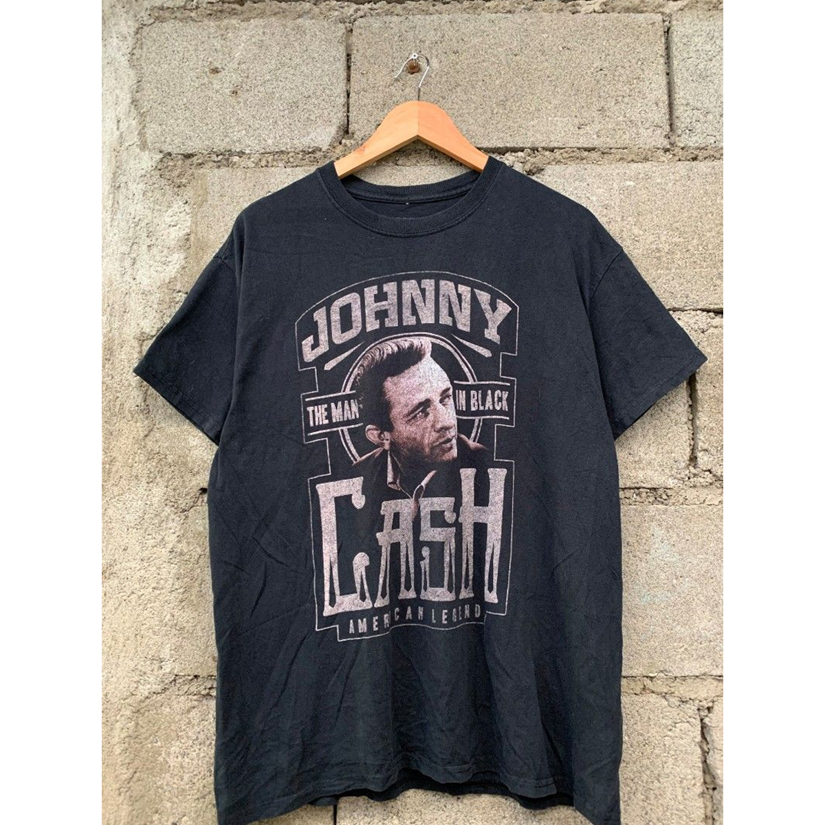 เสื้อยืดนักร้องวินเทจ มือสอง Vintage T-Shirt Johnny Cash งานป้าย CASH