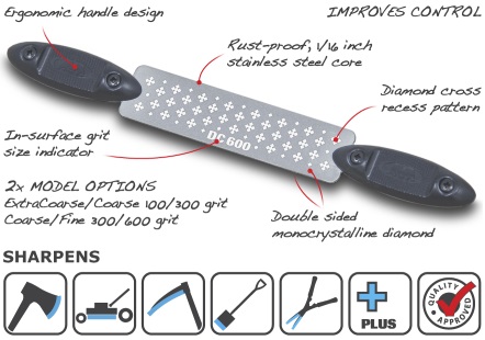 M-Power 4X1” Twin Handle File -ตะไบเพชรขนาด 4"x1" ชนิด 2 หน้า