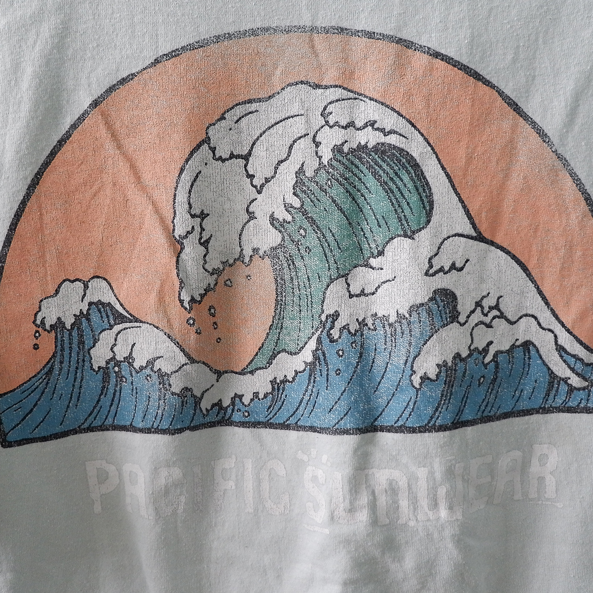 เสื้อยืดวินเทจมือสอง Vintage T-Shirt ลวดลายญี่ปุ่น เนื้อผ้า 50/50 งานป้าย PACSUN สกรีนหน้าหลัง