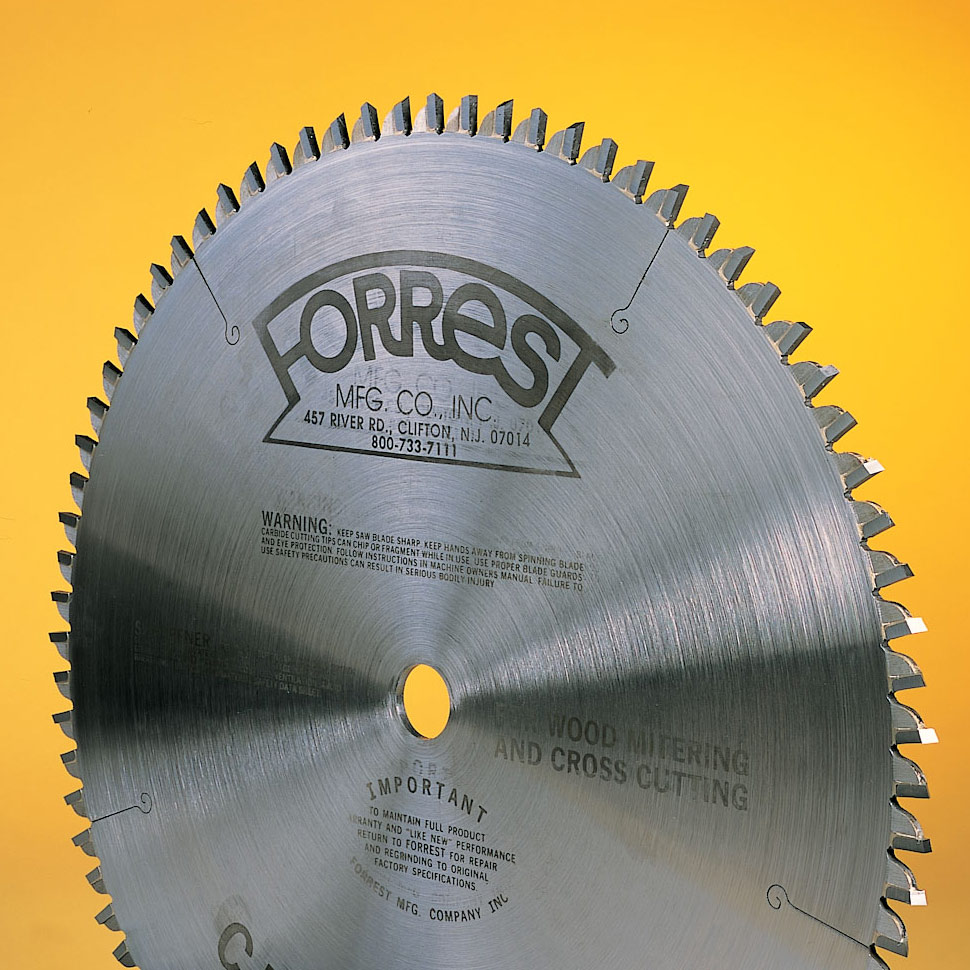 FORREST Chopmaster 10-Inch x 80T Saw Blade - ใบเลื่อยเครื่องเลื่อยตัดองศา ตัดขวางเสี้ยนไม้ ตัดเฉียง ขนาด 10 นิ้ว 80 ฟัน FORRESTรุ่น Chopmaster- CM10806105