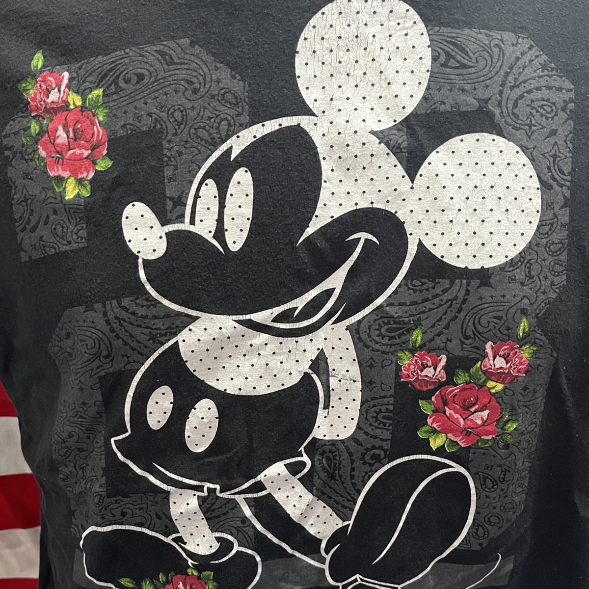 เสื้อยืดวินเทจมือสอง Vintage T-Shirt เสื้อยืดมิกกี้เมาส์ วินเทจ Mickey Mouse งานป้าย Disney