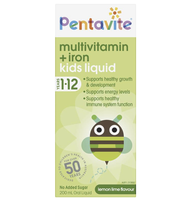 Penta-Vite Oral Liquid Multivitamins with Iron (200 ml)