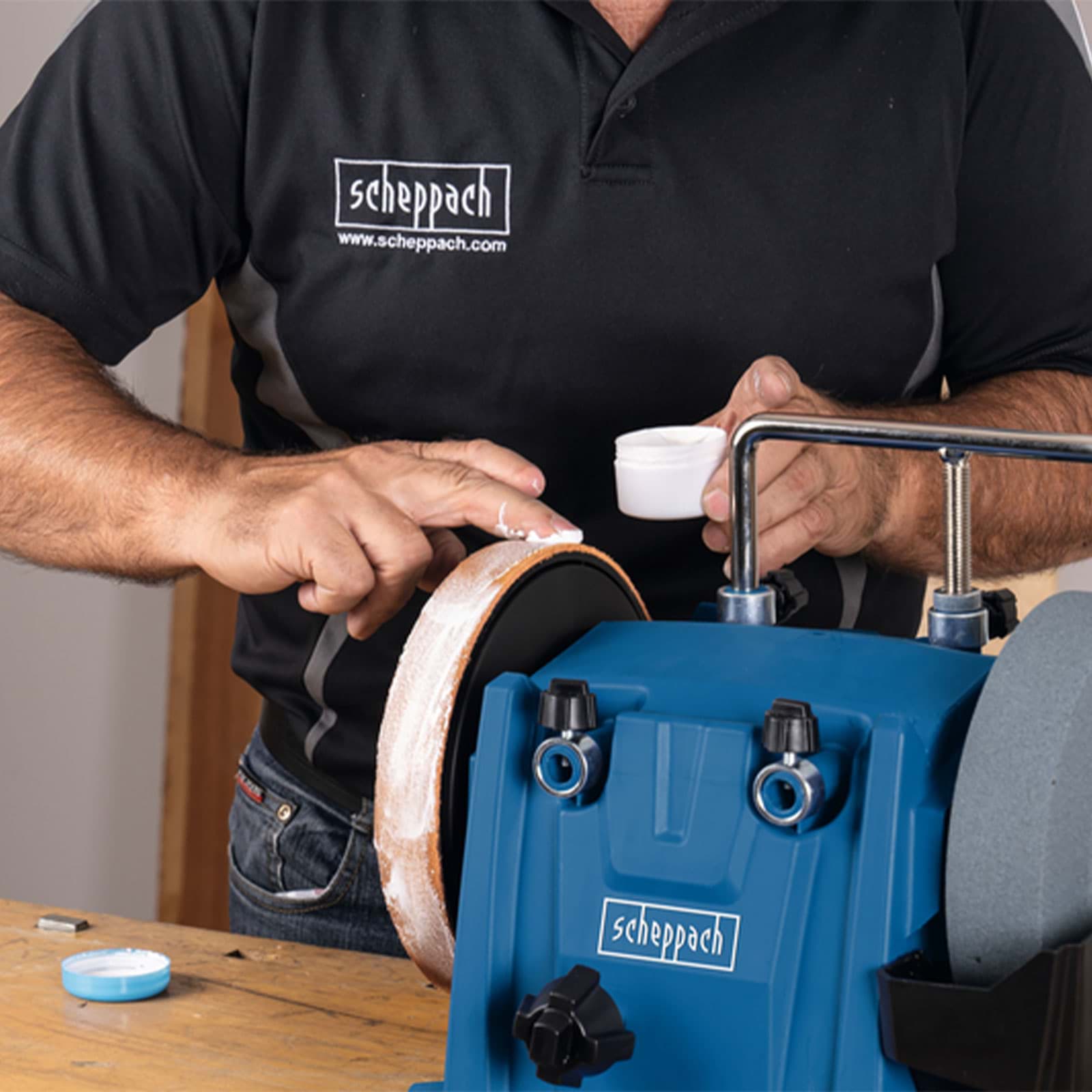 SCHEPPACH Tiger 5000S 200mm(8-inch) Water Cooled Sharpening System - เครื่องมือลับคมแบบหล่อเย็นด้วยน้ำขนาด 200มม (8 นิ้ว) Scheppach รุ่น Tiger 5000S