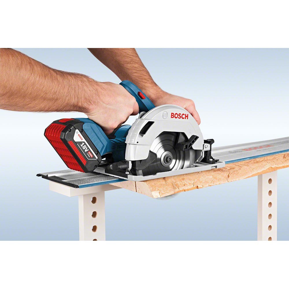 Bosch GKS 18V-57 G Professional Cordless Circular Saw (เลื่อยวงเดือนใช้แบตเตอรี่ 18v สามารถใช้กับรางบ็อช FSN ได้ มาพร้อมกล่องใส่เลื่อย L-Boxx) (ตัวเปล่า ไม่มีแบตเตอรี่ และแท่นชาร์ทมาให้)- 06016A2101