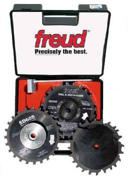FREUD SD608 - 8" Dial-A-Width Stacked Dado Sets - ชุดใบเลื่อยเซาะร่องขนาด 8-inch แบบปรับด้วยแป้นหมุน (Dial-A-Width Dado Set) FREUD รุ่น SD608 (สินค้าสั่งซื้อล่วงหน้า Pre-Order)