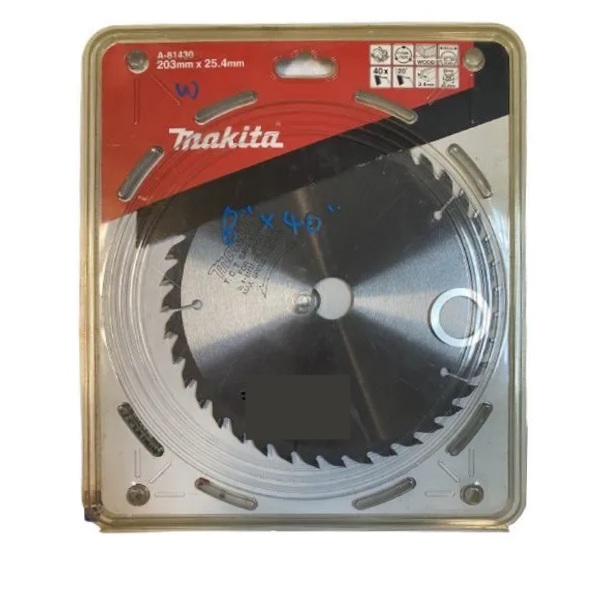 MAKITA A-81430 203mm (8-inch), 40T Saw Blade - ใบเลื่อย สำหรับตัดไม้ขนาด 203มม (6 นิ้ว) 40 ฟัน มากีต้า รุ่น A-81430