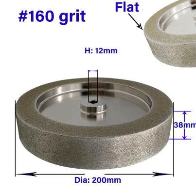 SIT TOOL 200mm (8 Inch) CBN Grinding Wheels for Tormek T3/T4 Sharpening System - 80, 160 400 and 1000 Grit - 200mm Dia*50mm Wide*12mm Arbor - หินลับ CBN ขนาด 200มม (8นิ้ว) มีความละเอียด 80, 160, 400 และ 1000 กริต (สินค้าสั่งซื้อล่วงหน้า Pre Order)