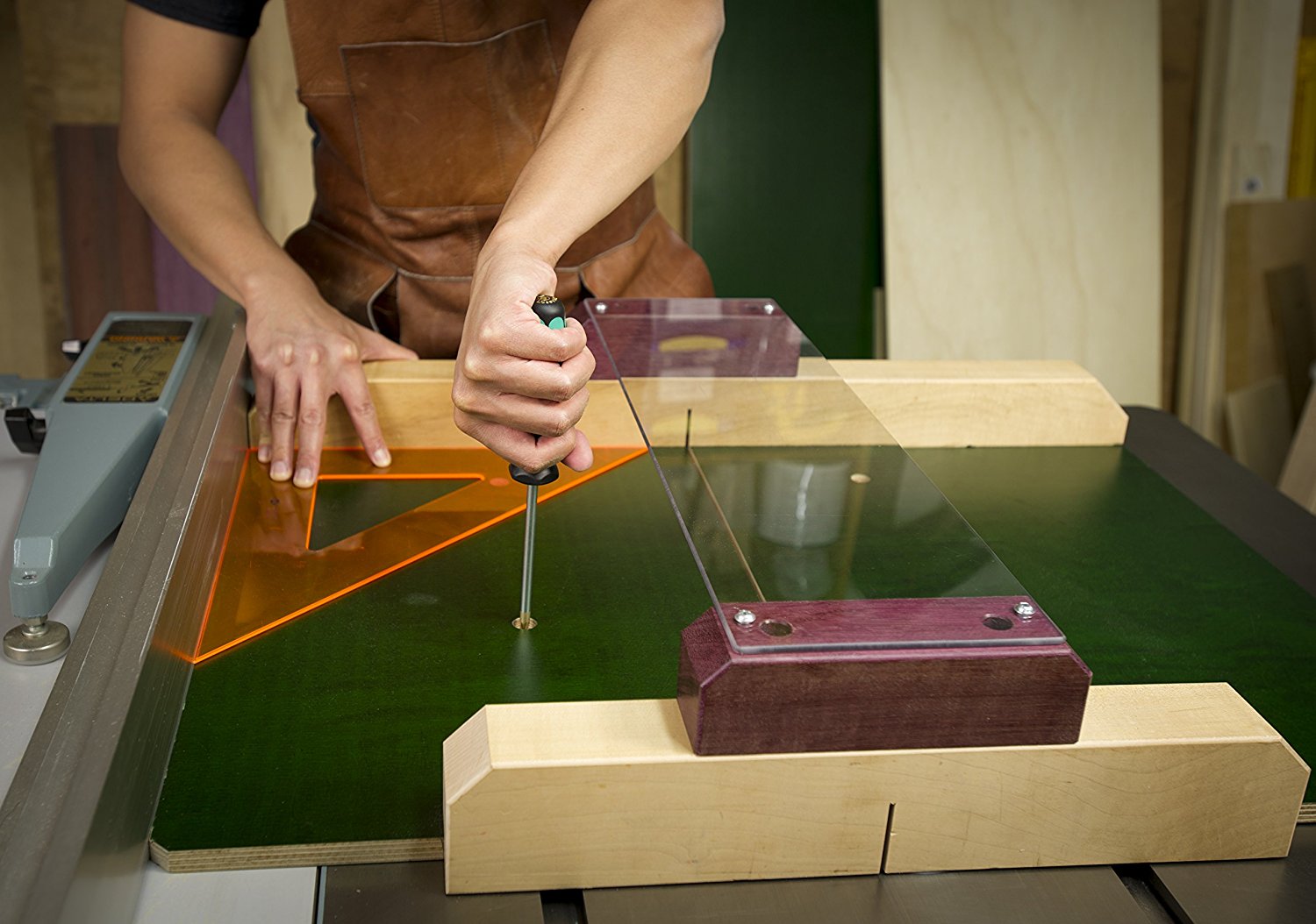 MICROJIG ZP9-B2S2 Double ZeroPlay Miter Guide Bars - แท่งสไลด์สำหรับใช้กับราง Miter ชนิดปรับได้ (แบบแพ๊คคู่) พร้อมตัวหยุดในราง (Stopper)