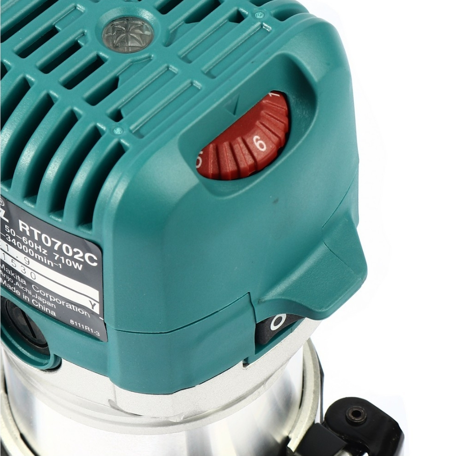 MAKITA RT0702CJ 1/4-inch 710W Compact Router Kit - เครื่อเซาะร่อง หรือทริมเมอร์ 1/4 นิ้ว 710 วัตต์ Makita รุ่น RT0702CJ