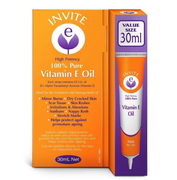 Invite E Vitamin E Pure Oil (30ml)