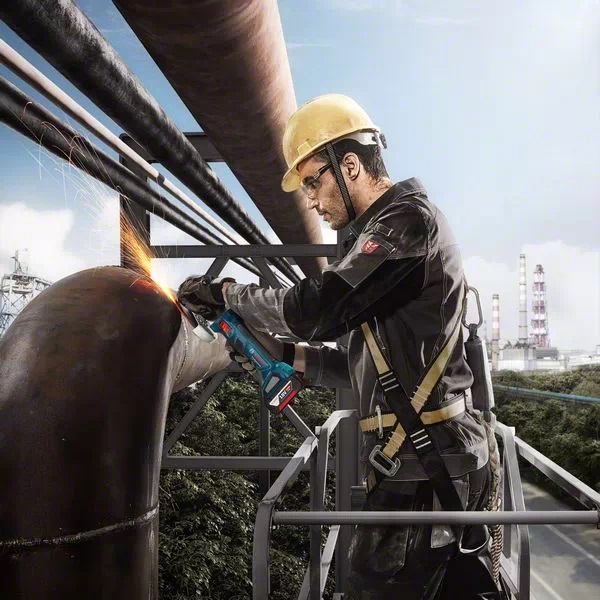 BOSCH GWS 180-LI Cordless BL Angle Grinder (Solo) - เครื่องเจียรไร้สาย 18V. รุ่น GWS180-LI (เครื่องเปล่าไม่มีแบตเตอรี่ ไม่มีแท่นชาร์จ) - 06019H90K0