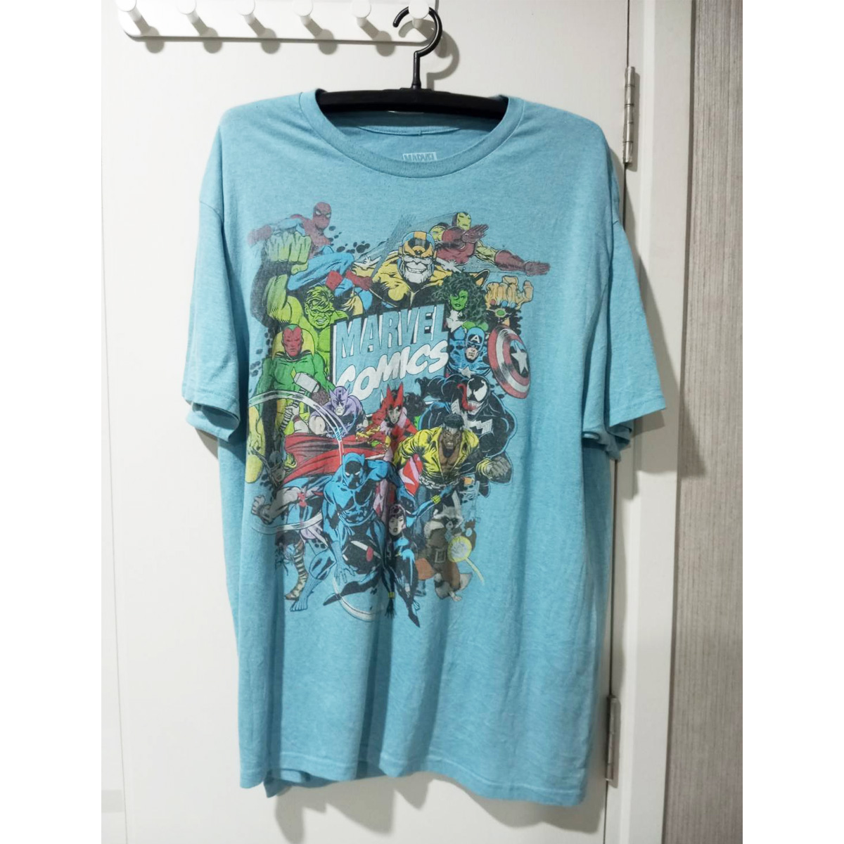 เสื้อยืดรวมการ์ตูนฮีโร่ มาร์เวล Marvel Comics มือสอง