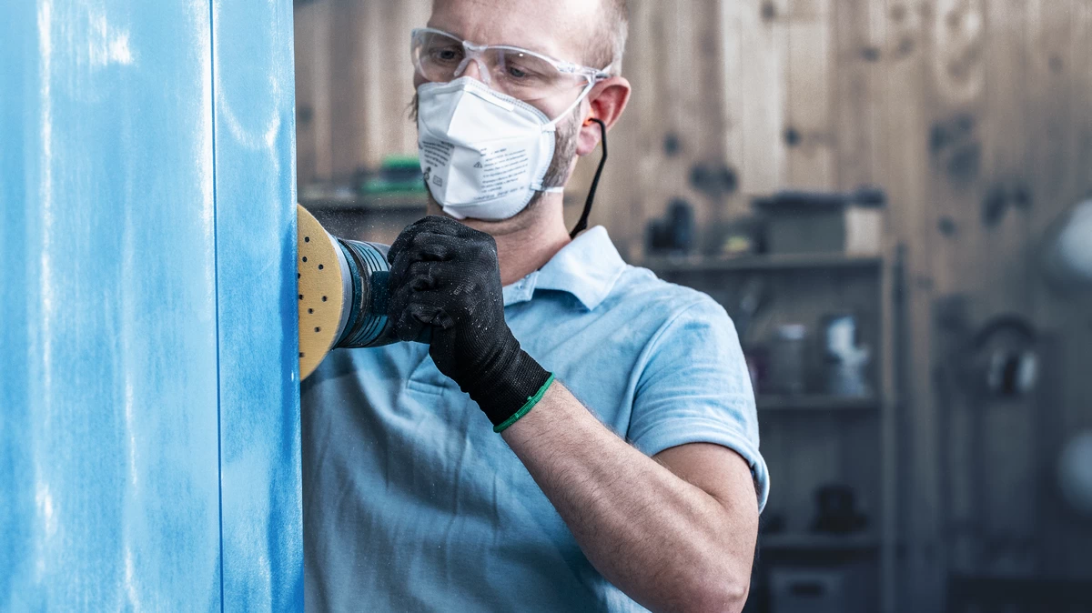 BOSCH C470 125mm Random Orbit Sanding Sheets- Best for Wood and Paint- กระดาษทรายกลมบ็อช 5 นิ้ว 8 รู (Made in Switzerland)