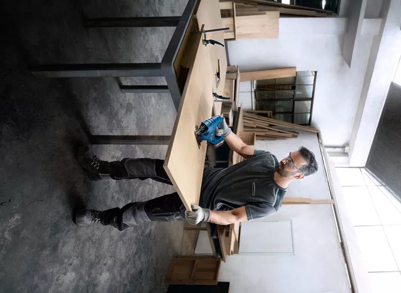 BOSCH GST 183-LI - 18V Cordless Jigsaw (Tool only without Battery and Charger) - เลื่อยจิ๊กซอว์ไร้สายใช้แบตเตอรี่ 18 โวล์ท (เครื่องเปล่าไม่มีแบตเตอรี่ ไม่มีแท่นชาร์จ) บ๊อช รุ่น GST 183-LI - 06015B70L0