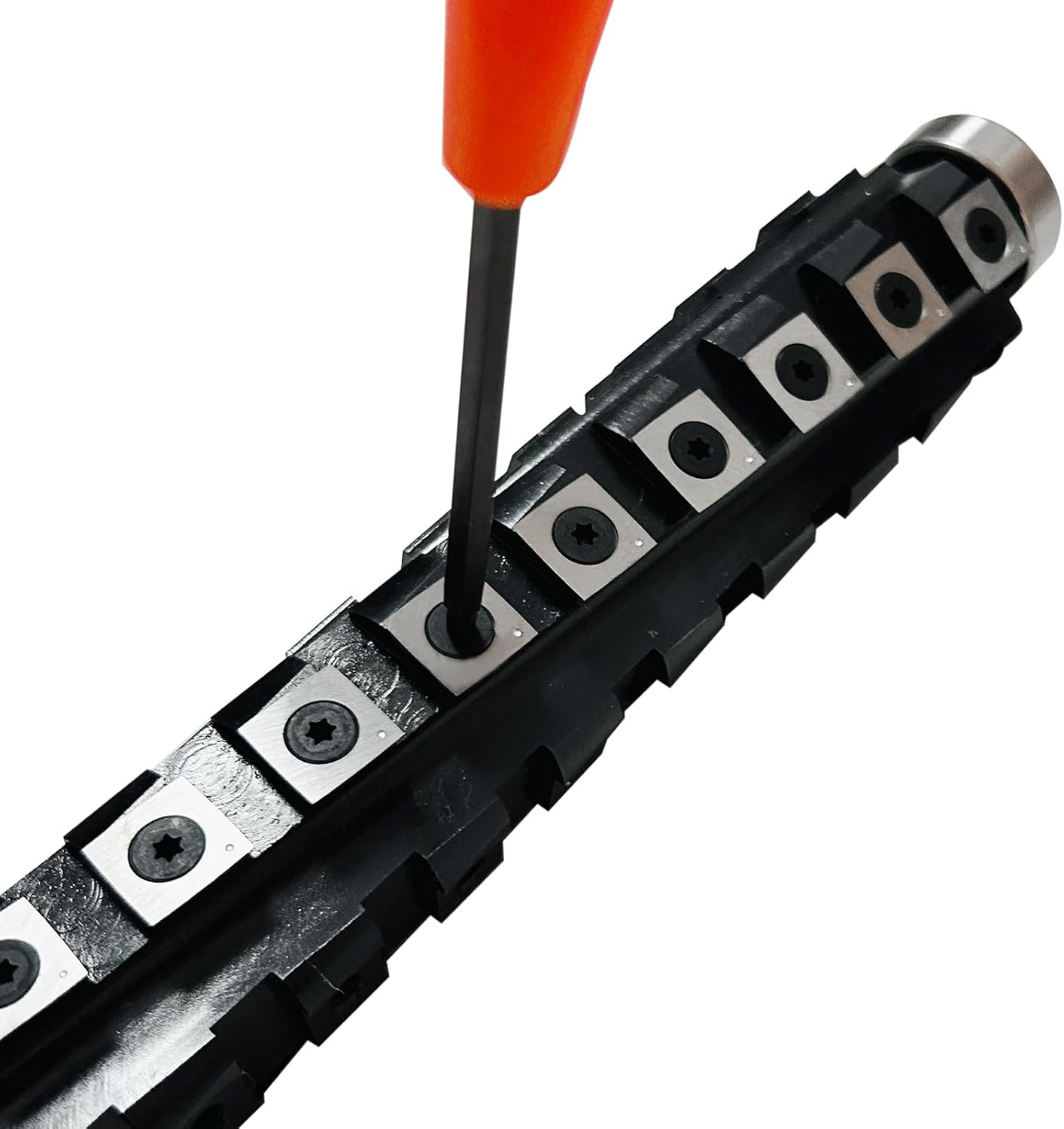 TC Tool X0046EXT4E - Spiral Cutterhead for Dewalt DW735 Planer, 13 inch (330mm) - ใบมีดเม็ดคาร์ไบด์คมเกลียวเฉือนไม้ TC TOOL รุ่น X0046EXT4E หน้ากว้าง 13นิ้ว (330มม) สำหรับเครื่องรีดไม้ ดีวอล์ท รุ่น DW735