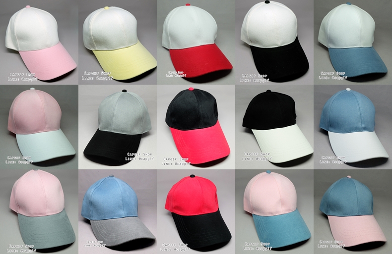 หมวกแก๊ปสีพื้น ผ้าพีชคอตตอนหนาเกรดเอ ทรงสวยใส่สบาย หมวกมีสีมากกว่า40โทนสีให้เลือก