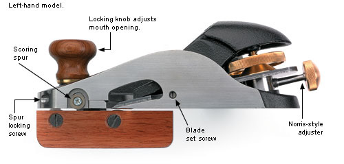 VERITAS Skew Block Plane - กบเล็กใบเฉียงพร้อมรั้ว (Made in Canada)