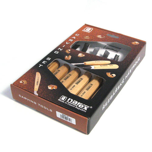 NAREX 894710 - Set of Carving Chisels 6pcs, WOOD LINE STANDARD ชุดสิ่วสลักไม้รุ่นมาตรฐาน (Made in Czech Republic)
