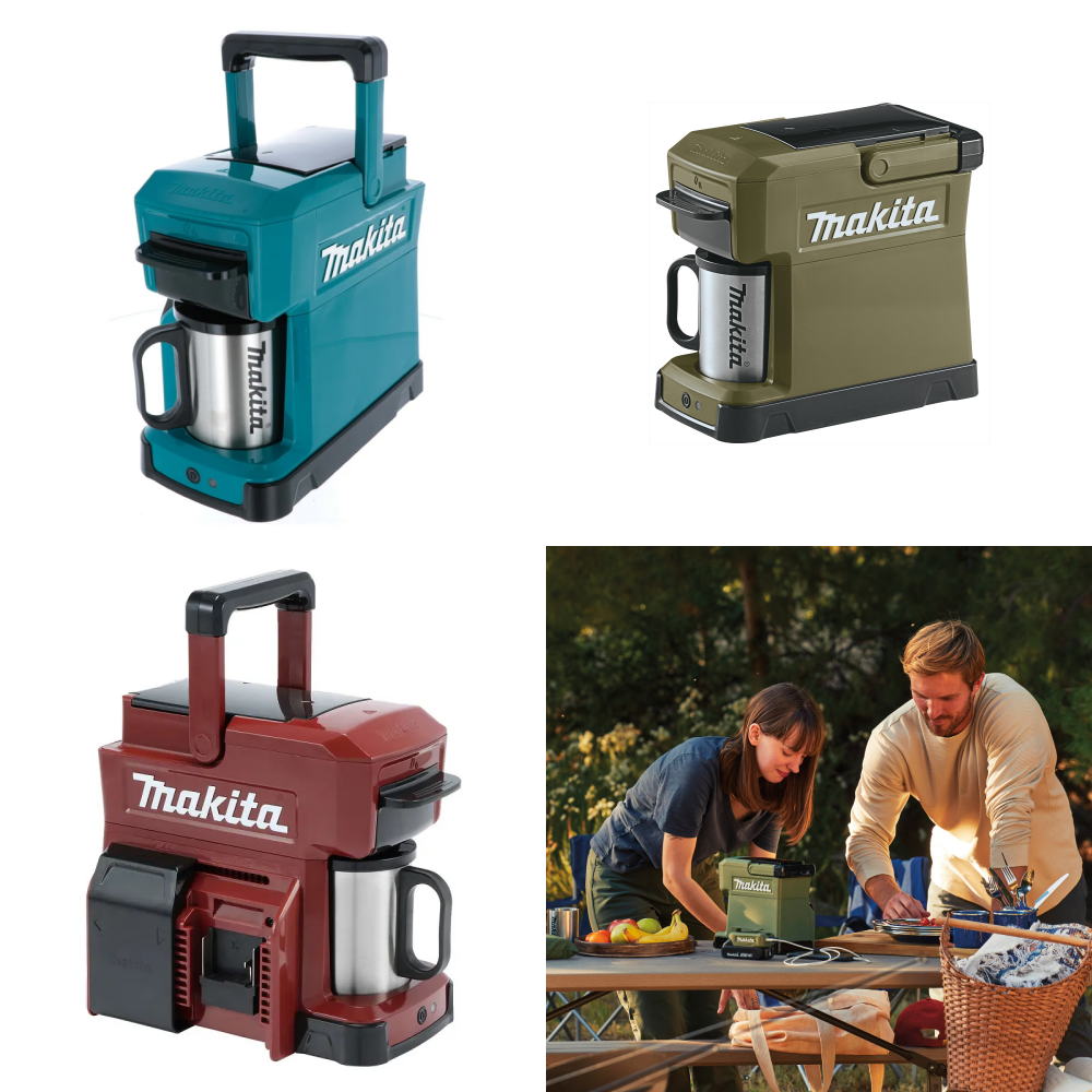 MAKITA DCM501Zxx Cordless Coffee Maker without batteries and charger (Makita Green, Olive and Red) - เครื่องชงกาแฟใช้แบตเตอรี่ขนาด 12-18โวล์ท มากีต้า รุ่น DCM501Z มีสีให้เลือก 3 สี - สีเขียวมากีต้า สีเขียวมะกอก และสีแดง