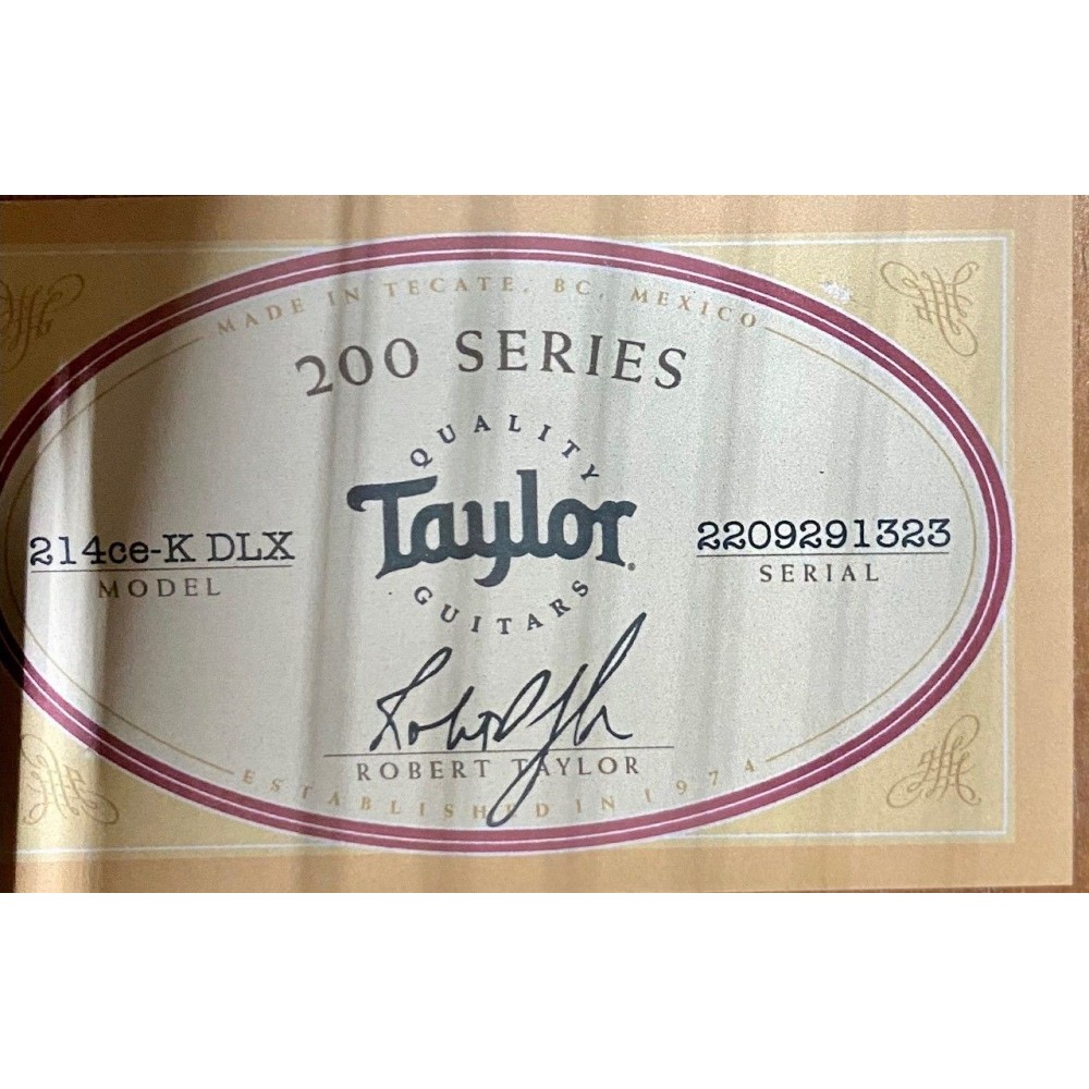 Taylor + Label Acoustic 214 ce