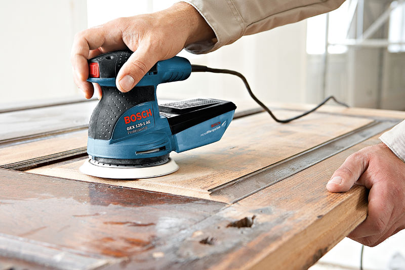 BOSCH GEX 125-1 AE Random Orbit Sander - เครื่องขัดกระดาษทรายลูกเบี้ยว 5 นิ้ว ปรับความเร็วรอบได้-250 วัตต์ - 06013875K0