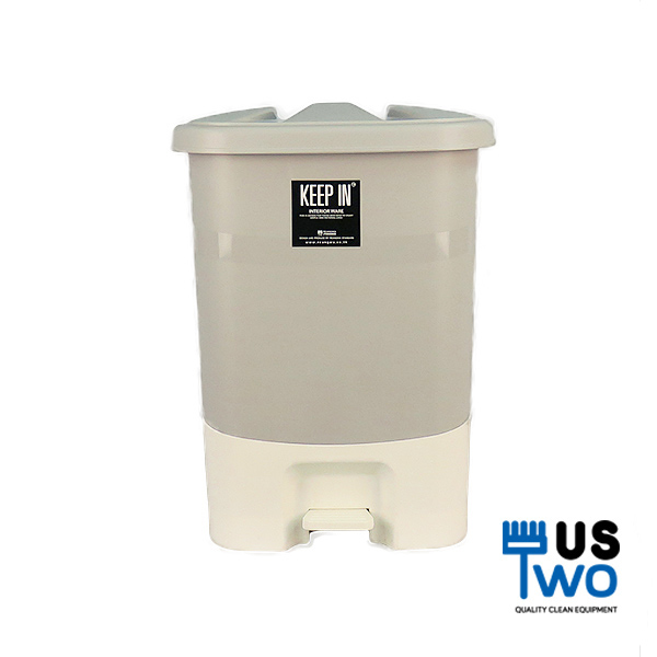 ถังขยะทรงเหลี่ยม เท้าเหยียบ ขนาด 34 ลิตร