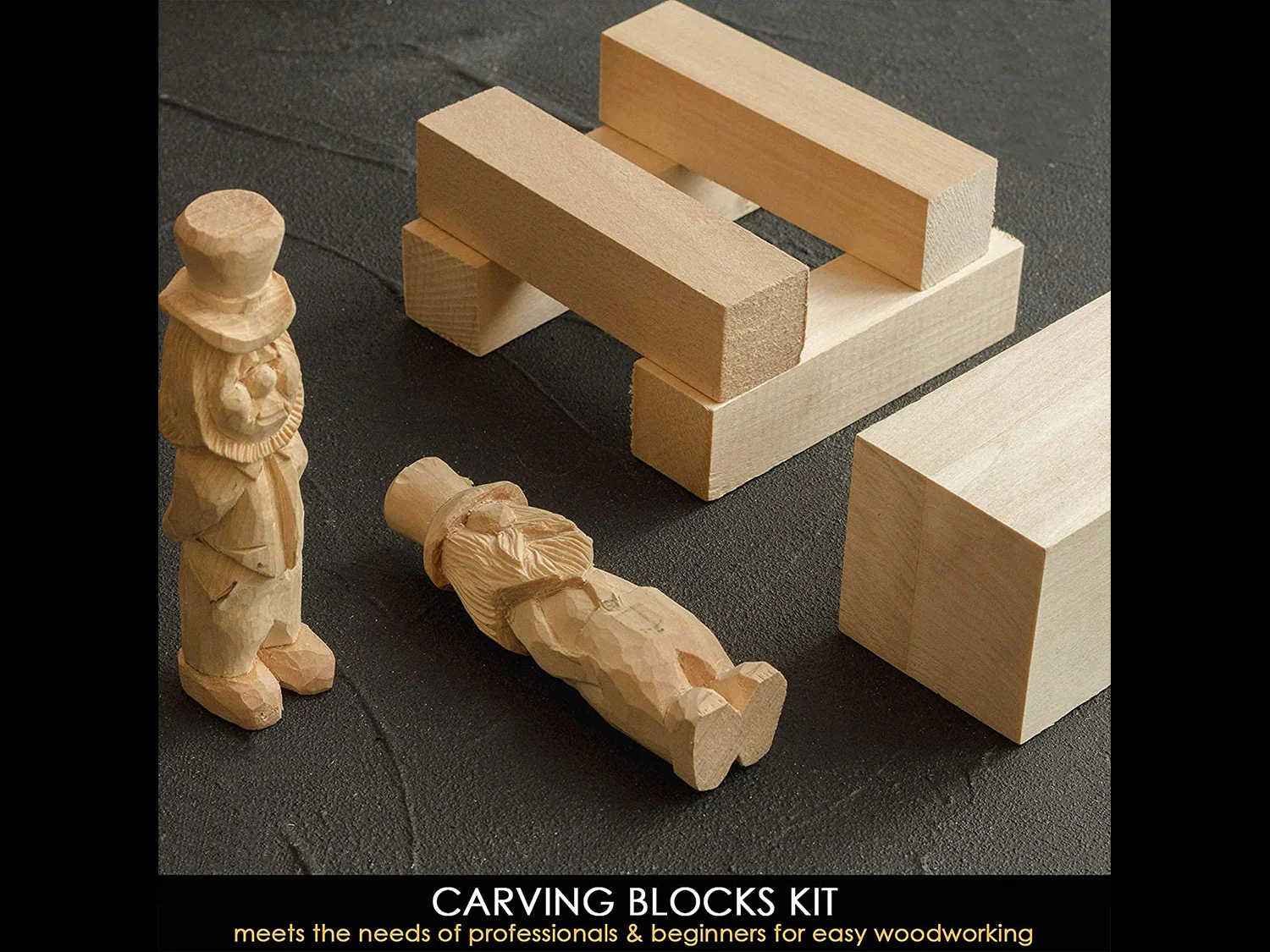 BeaverCraft S16 Whittling Wood Carving Kit ชุดมีกแกะสลักไม้รุ่นมาตรฐาน 2 เล่ม มาพร้อมไม้สำหรับทดลองแกะสลัก รุ่น S16