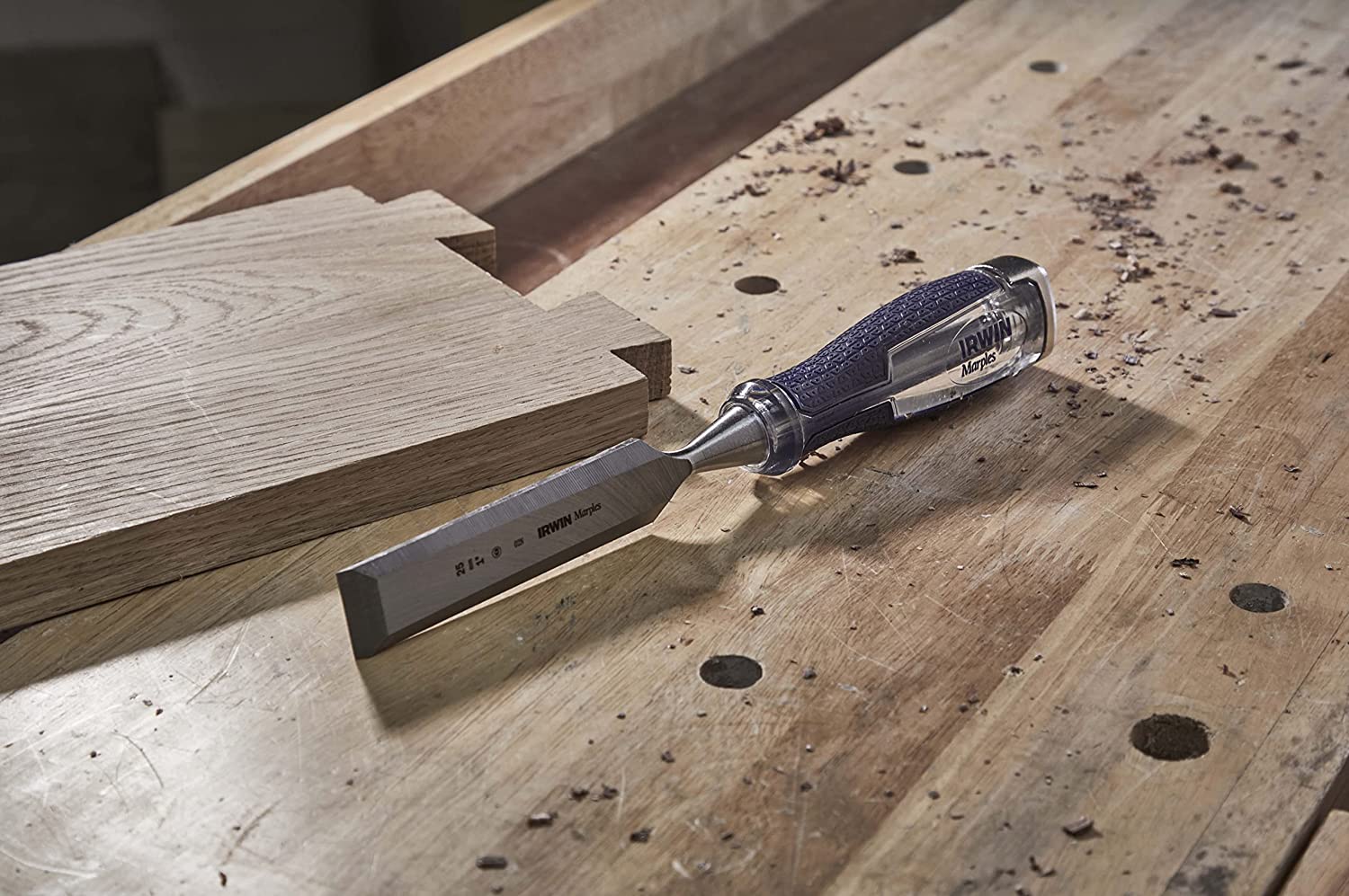 IRWIN Marples M750 Splitproof Soft Touch Chisel Set 5, ชุดสิ่วงานไม้ IRWIN Marples 5 ขนาดรุ่น M750 ในซองผ้าใบ - 10503421