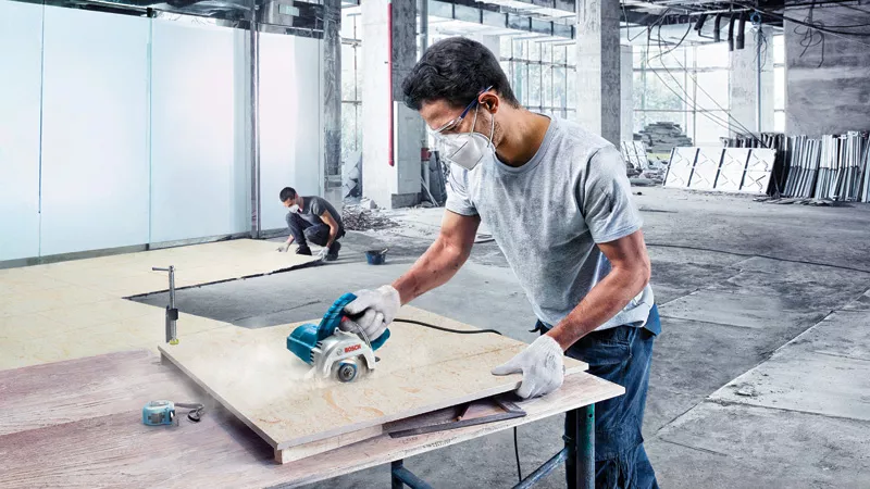 BOSCH GDC 140 - 110mm (4-3/8-inch) Diamond Concrete, Tile and Marble Cutter - เครื่องตัดกระเบื้องแบบเพชร ขนาด 110มม (4-3/8 นิ้ว) - 06013A40K0