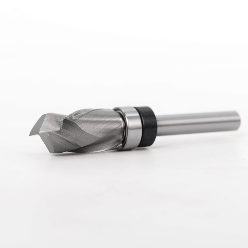 SIT TOOL SIT-UDP9114 Ultimate Plunge/ Pattern Bit Solid Carbide Compression Spiral Bit, 1/4"Shank, 1/2"Cutting Diameter, 1" Cutting Length - ดอกทริมเมอร์เกลียวกัดขอบไม้ชนิดคาร์ไบด์ทั้งแท่งสำหรับเดินตามแบบ คมเกลียวกัดขึ้นลง ลูกปืนโคนดอก แกน