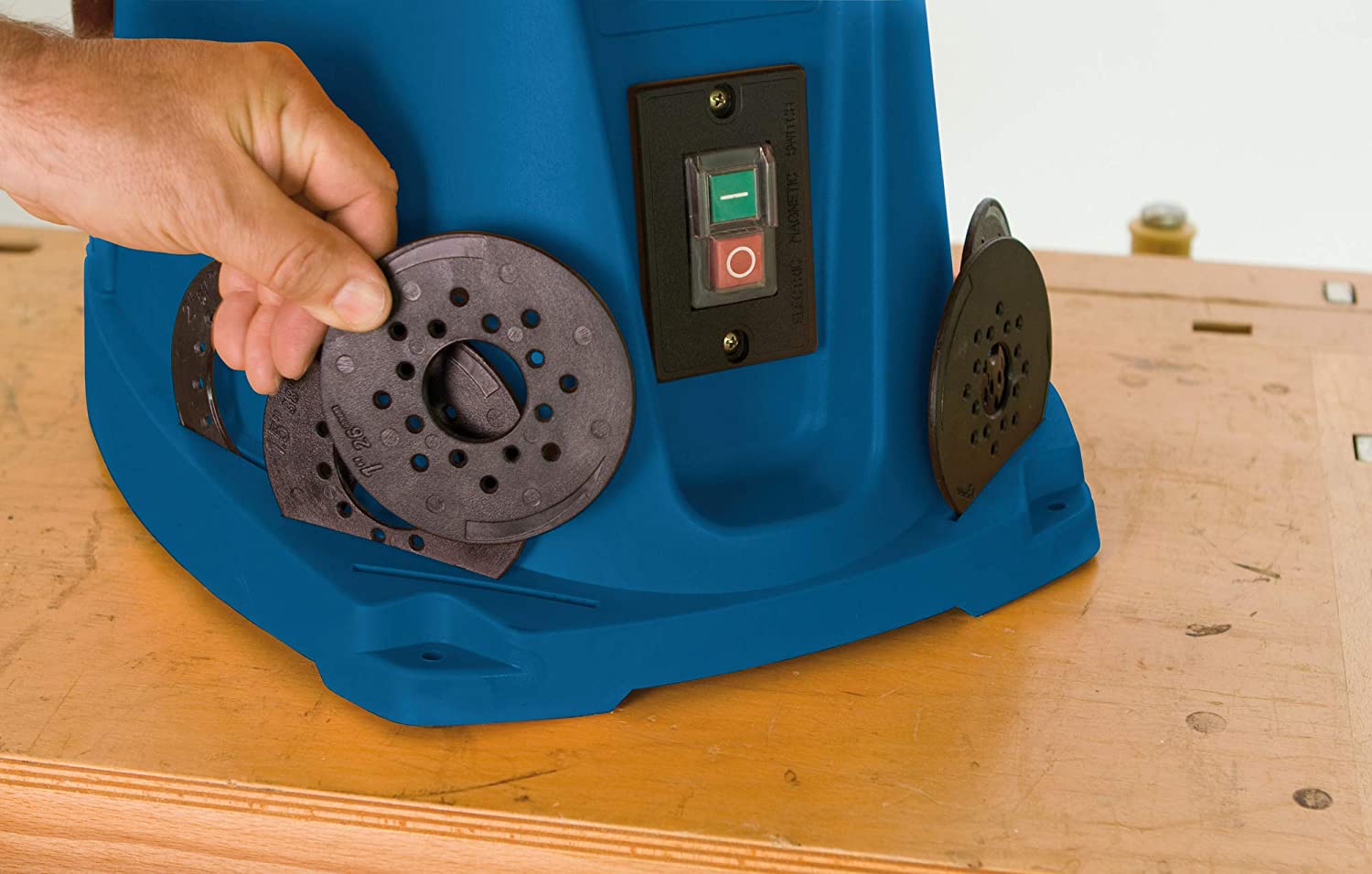 SCHEPPACH OSM100 Oscillating Bobbin Sander - เครื่องขัดกระดาษทรายแบบแกนหมุนขึ้นลงได้ SCHEPPACH รุ่น OSM100 - 490340190