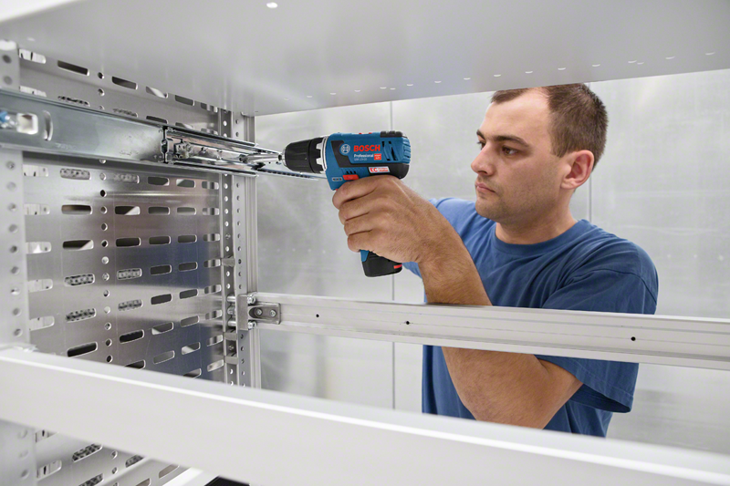 BOSCH GSR 12V-EC Cordless 12V Drill Driver (with 2x 2.0Ah and Charger) - สว่านไขควงไร้สาย ไม่ใช้แปรงถ่าน 12V (แบต 2.0Ah x2 ก้อน และแท่นชาร์จ) - 06019D40K2