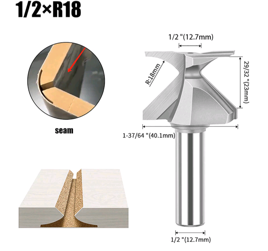 SIT Tool 63xx - 1/2-inch Shank Arc Bending Woodworking Router Bits - ดอกเร้าเตอร์ตีทำโค้งไม้ แกน 1/2นิ้ว