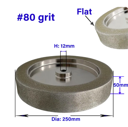 SIT TOOL 250mm (10 Inch) CBN Grinding Wheels for Tormek T7/T8 Sharpening System - 80, 160 400 and 1000 Grit - 250mm Dia*50mm Wide*12mm Arbor - หินลับ CBN ขนาด 250มม (10นิ้ว) มีความละเอียด 80, 160, 400 และ 1000 กริต (สินค้าสั่งซื้อล่วงหน้า Pre Order)