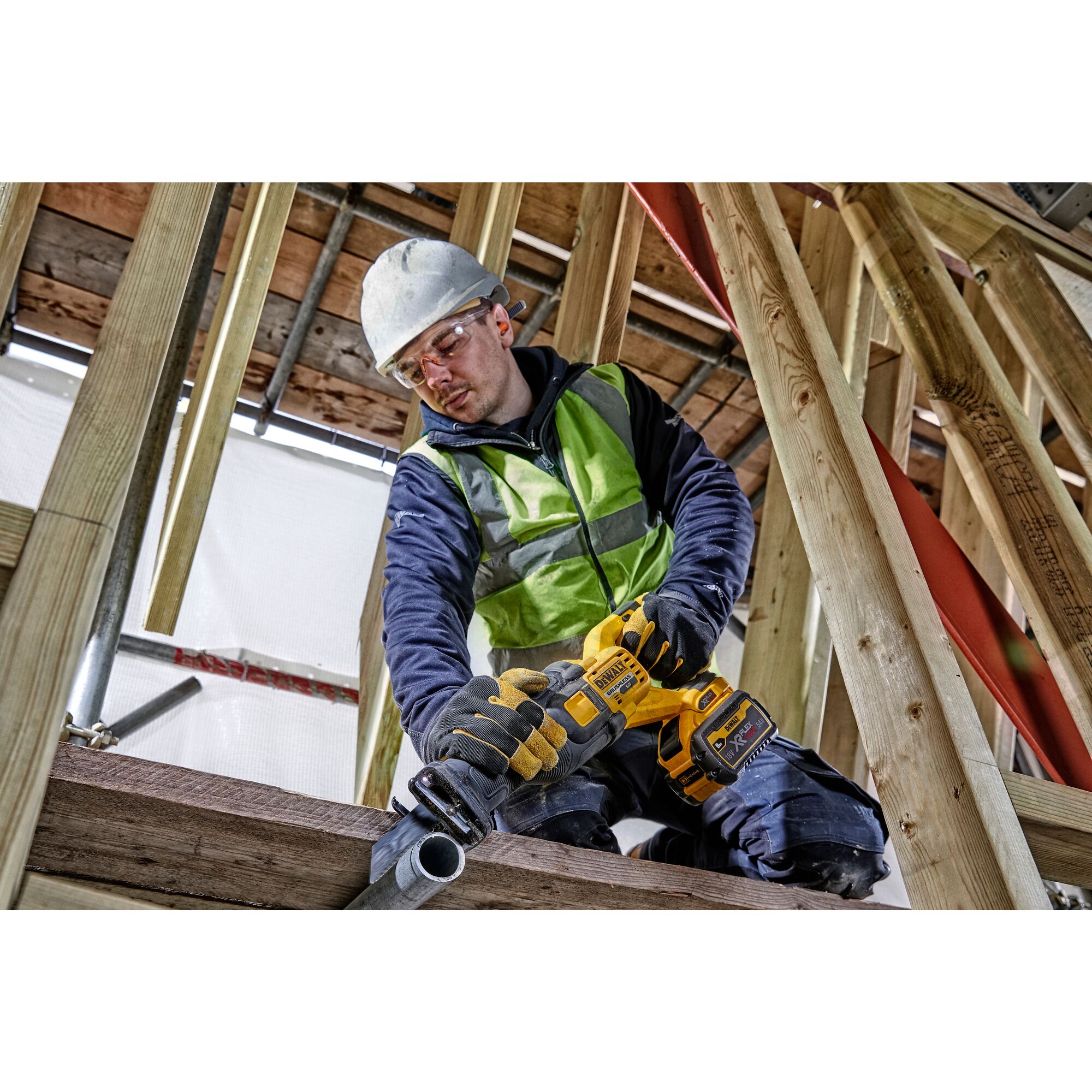 DEWALT DCS389N-KR FLEXVOLT Cordless Reciprocating Saw without Battery and charger - เลื่อยชักไร้สายไร้แปรงถ่าน ดีวอล์ท DCS389N-KR (ตัวเปล่า - ไม่มีแบตเตอรี่ ไม่มีแท่นชาร์จ)