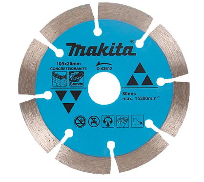 MAKITA D-42612 Diamond Cutting Blade Ceramic Saw Blade Ceramic Tile Concrete Marble Machine - ใบเพชรตัดเซอรามิค คอนกรีต และหินอ่อน ขนาด 4 นิ้ว (105มม.) - D-42612