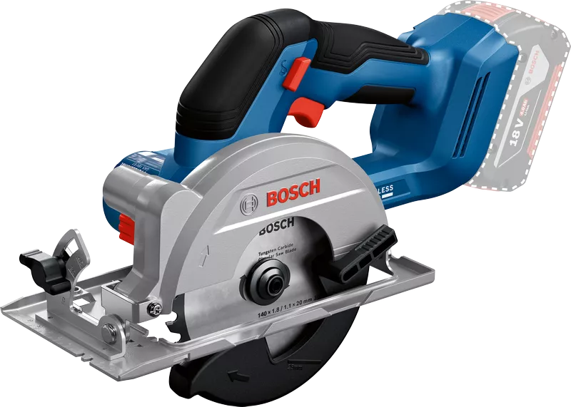 BOSCH GKS 18V-44 - 5-inch Cordless Circular Saw (Tool only,without Battery and Charger) - เลื่อยวงเดือนขนาด 5 นิ้ว ใช้แบตเตอรี่ 18v บ๊อช รุ่น( GKS 18V-44 ไม่มีแบตเตอรี่ ไม่มีแท่นชาร์จ)- 06019M30L0