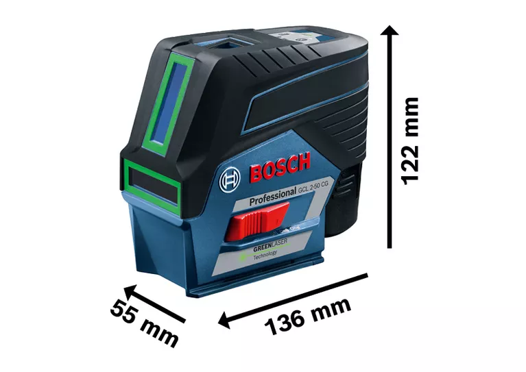 BOSCH GCL 2-50 CG Combi Laser - เลเซอร์แบบผสม บ๊อช รุ่น GCL 2-50 CG - 0601066H80