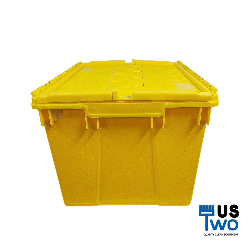 ลังพลาสติกทึบ ฝาพับคู่ 57 ลิตร