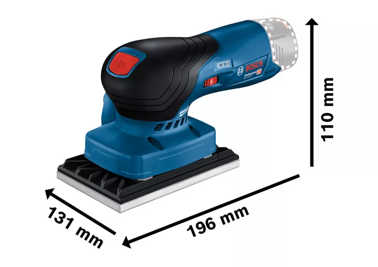 BOSCH GSS 12V-13 12V Cordless Orbital Sander (Tool only, without battery, without charger) - เครื่องขัดกระดาษทรายไร้สายแบบสั่นสะเทือน 12โวล์ท BOSCH รุ่น GSS 12V-13 (ไม่มีแบตเตอรี่ ไม่มีแท่นชาร์จ) - 06019L0001 (Pre-Order)