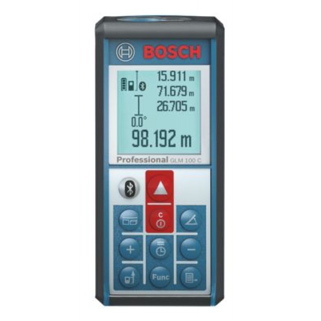 BOSCH GLM 100 C 100m. Laser Measure - เครื่องวัดระยะด้วยเลเซอร์ไกล 100ม. BOSCH รุ่น GLM 100 C - 06010727K0