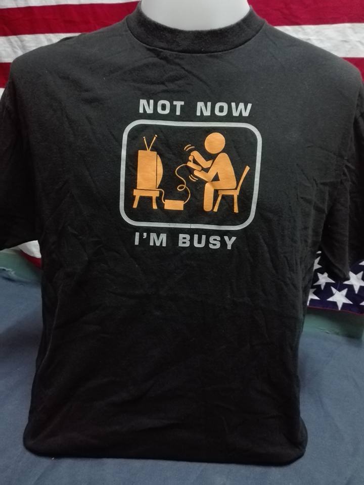 เสื้อยืดลายสกรีน Not Now (Made in USA)