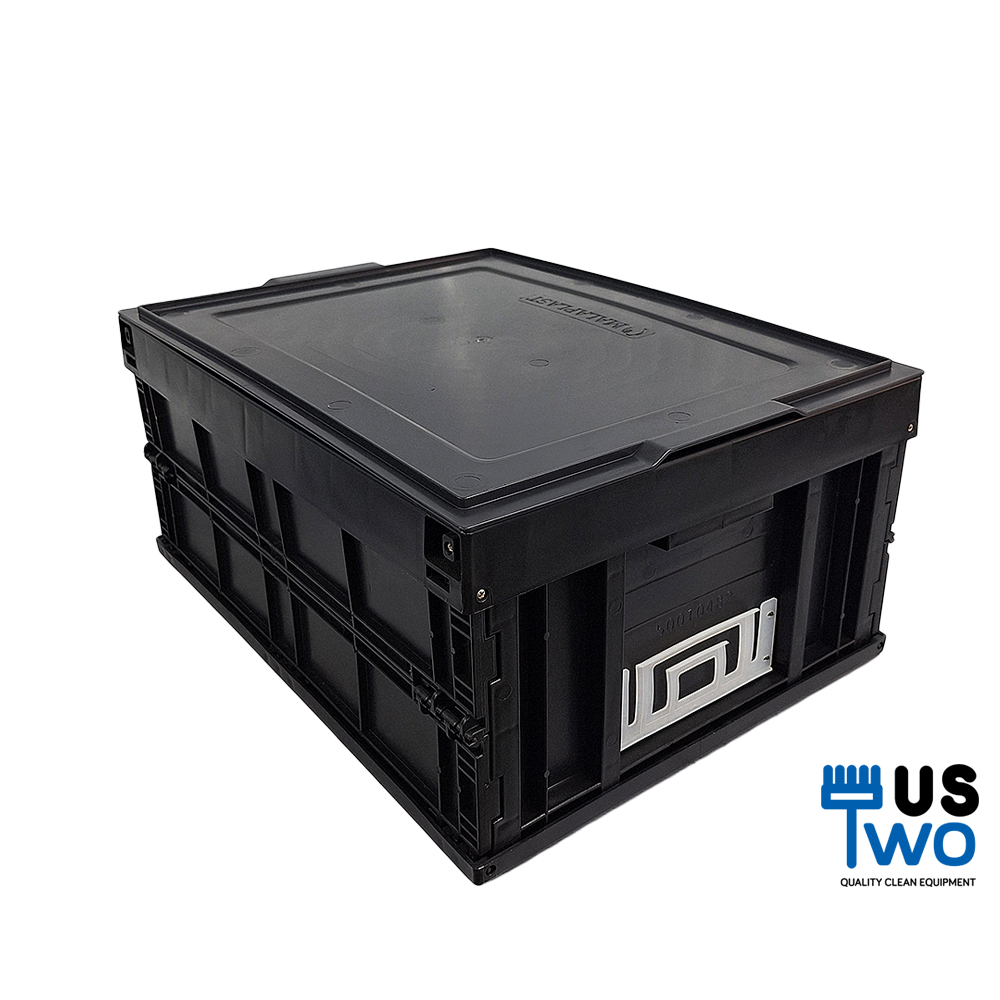 ลังพับทึบ สีดำ